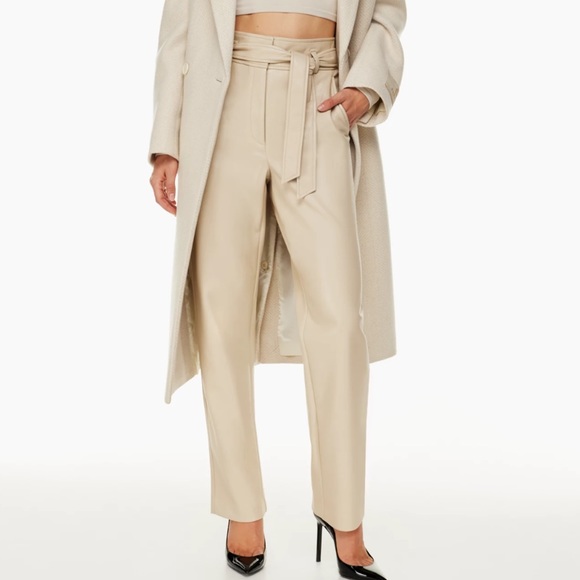 *SOLD ON INSTAGRAM* Babaton Vegan Leather Pants - Picture 2 of 4